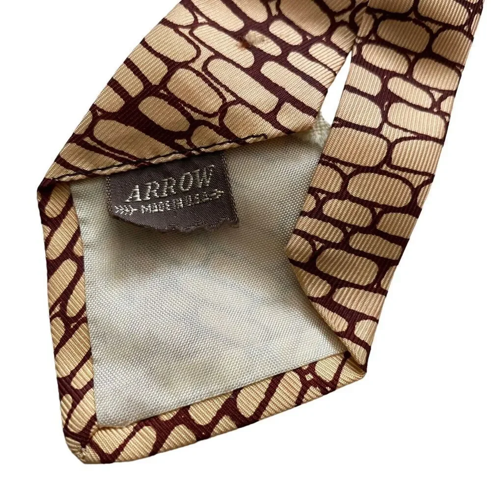 Arrow Vtg 1940s Men's Tie Cravat Cowboy Horse Swing Rockabilly